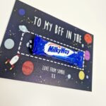 Personalised A5 To My BFF In The Whole Galaxy or Milky Way Chocolate Board