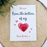 Personalised A6 From the bottom of my Heart – Chocolate Board