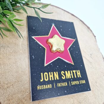 Personalised A6 - Walk Of Fame Chocolate Star Board