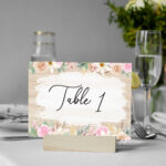 A5 Spring Floral Table Numbers