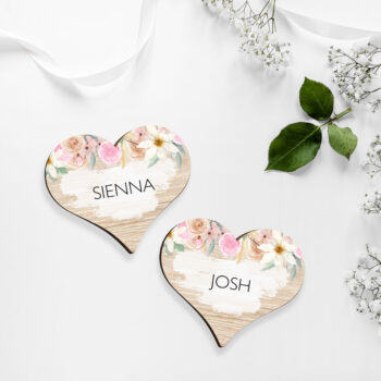 Spring Floral Heart Place Names