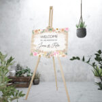 Spring Floral Welcome Sign