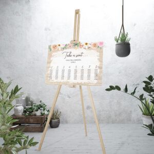 A2 Spring Floral Seating Plan