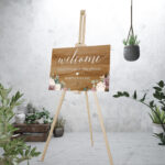 Dusty  Rose Welcome Sign