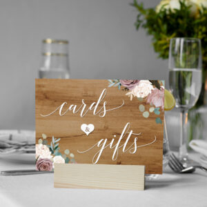A5 Dusty Rose Cards & Gifts Sign