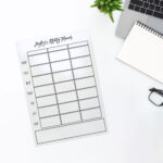Clear Splash Design Acrylic ACTIVITY Planner