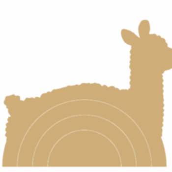 18mm MDF Alpaca Stacking Rainbow