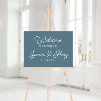 A2 Foamboard Muted Matt Welcome Sign