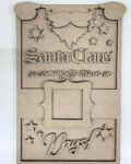 3mm mdf Santa Claus is Coming to Town in… Rectangular Plaque