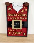 3mm mdf Santa Claus is Coming to Town in… Rectangular Plaque