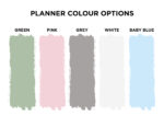 Clear Splash Design Acrylic ACTIVITY Planner