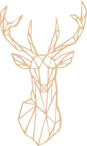 4mm mdf Geometric Stag