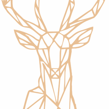 4mm mdf Geometric Stag