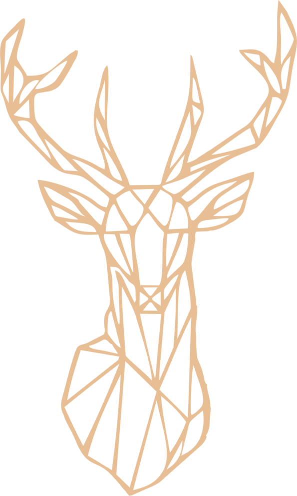 4mm mdf Geometric Stag