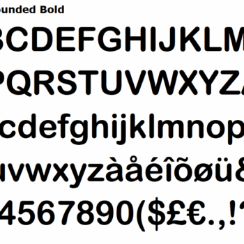3mm MDF Ariel Rounded Font Letters and numbers