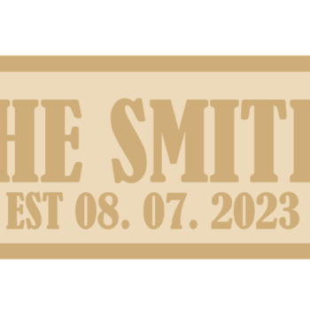 18mm + 4mm Layered Personalised Street Sign