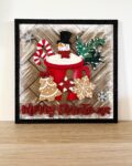 3mm mdf Square Merry Christmas Mug Plaque