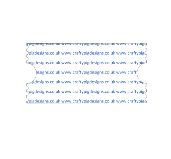 Acrylic Ticket Shape (Pack of 10)
