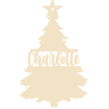 3mm mdf Personalised Little Treasures Tree Bauble