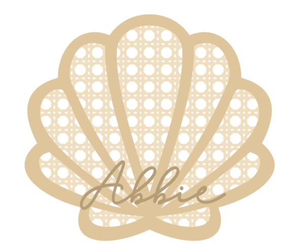 4mm oak veneer Layered Rattan Shell - with mdf name