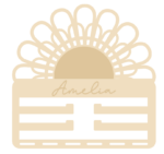 4mm mdf or Oak Veneer Double Sunshine Layered Hairband Holder with name
