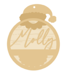 3mm mdf Personalised Mrs Claus Bauble