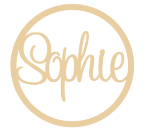 4mm mdf Name Hoop (Sweetheart Font)