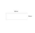 Acrylic Rectangular Plaque 500mm x 150mm