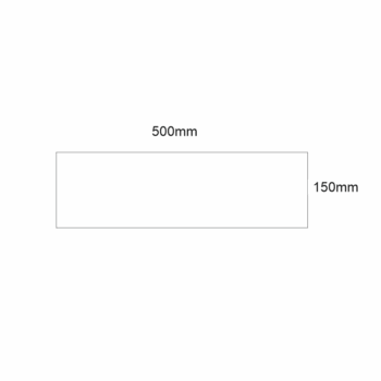 Acrylic Rectangular Plaque 500mm x 150mm
