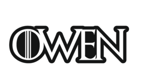 Black and White Acrylic Game of Thrones Style Layered Name