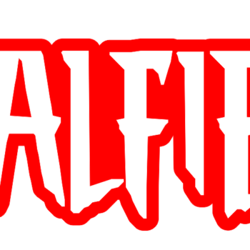 Red and White Acrylic Spiderman Style Layered Name