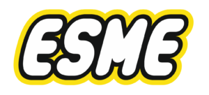 Yellow, Black and White Acrylic Lego Style Layered Name