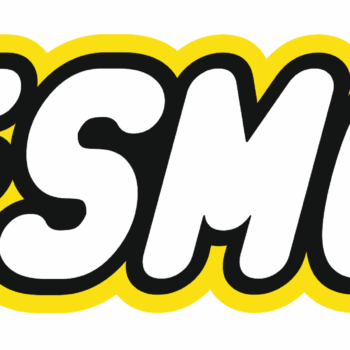 Yellow, Black and White Acrylic Lego Style Layered Name