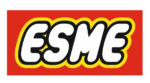 Red, Yellow, Black and White Acrylic Lego Style Layered Name