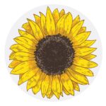 Printed Circle Sunflower and mdf Word/Name