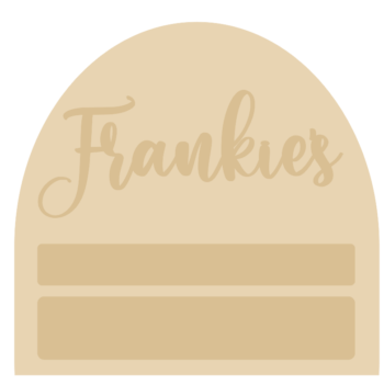 3mm mdf Layered Arched First Day Photo Prop