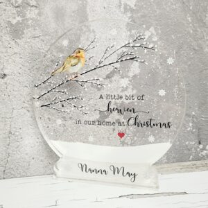 UV Printed Snowglobe - Robin Design