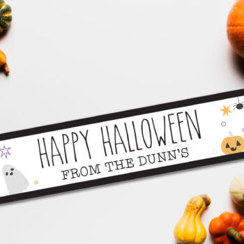 Personalised Halloween Foamboard Printed Sign - Cute Characters