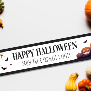 Personalised Halloween Foamboard Printed Sign - Pumpkins