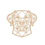4mm mdf Geometric Labrador Face