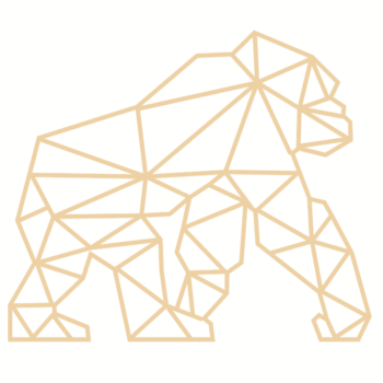 4mm mdf Geometric Gorilla