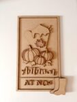3mm mdf Layered Autumn At Mug House Number Sign