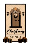 3mm mdf Layered Christmas At House Number Sign