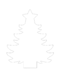 20cm Acrylic Christmas Tree (singles)