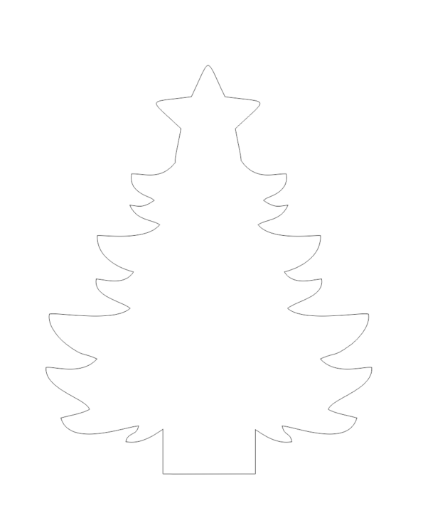 20cm Acrylic Christmas Tree (singles)