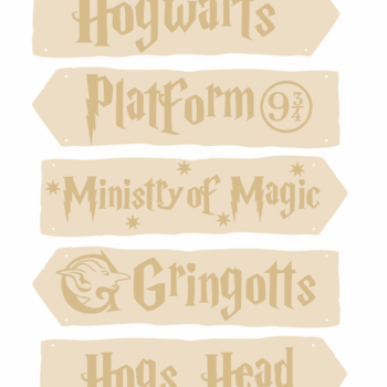 3mm mdf HP Signposts (5 signs)