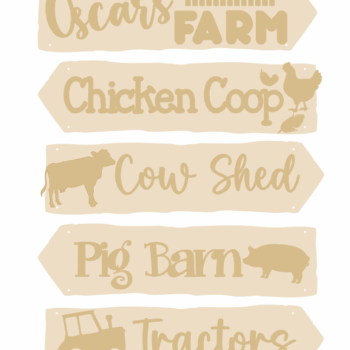 3mm mdf Farm Signposts (5 signs)