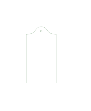 3mm MDF Gift Tag 2 (shaped rectangle) (pack of 5)