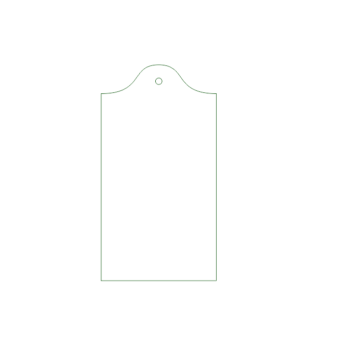 3mm MDF Gift Tag 2 (shaped rectangle) (pack of 5)