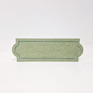 18mm mdf Routered Rebated Plaque (30cm x 10cm)
